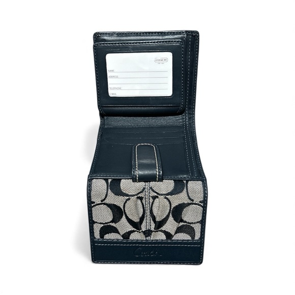 Coach Signature Soho Pleated Hobo Handbag Purse Bag & matching wallet - Picture 6 of 7